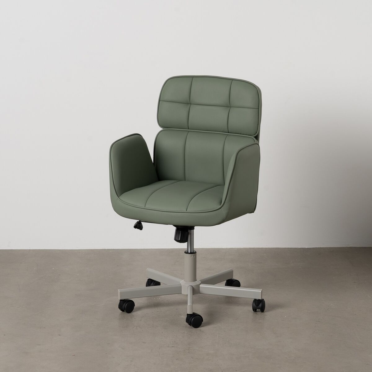 Matsalsstol Grön Grå Nylon Polyester Skum Trä Järn 57 x 60,5 x 85 cm - 2
