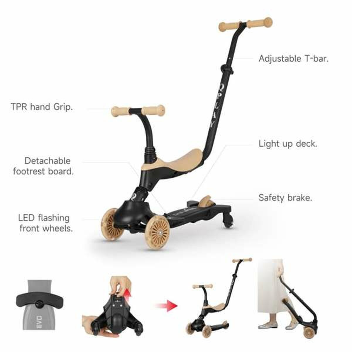 Sparkcykel Ociotrends Beige (Beige) - 2