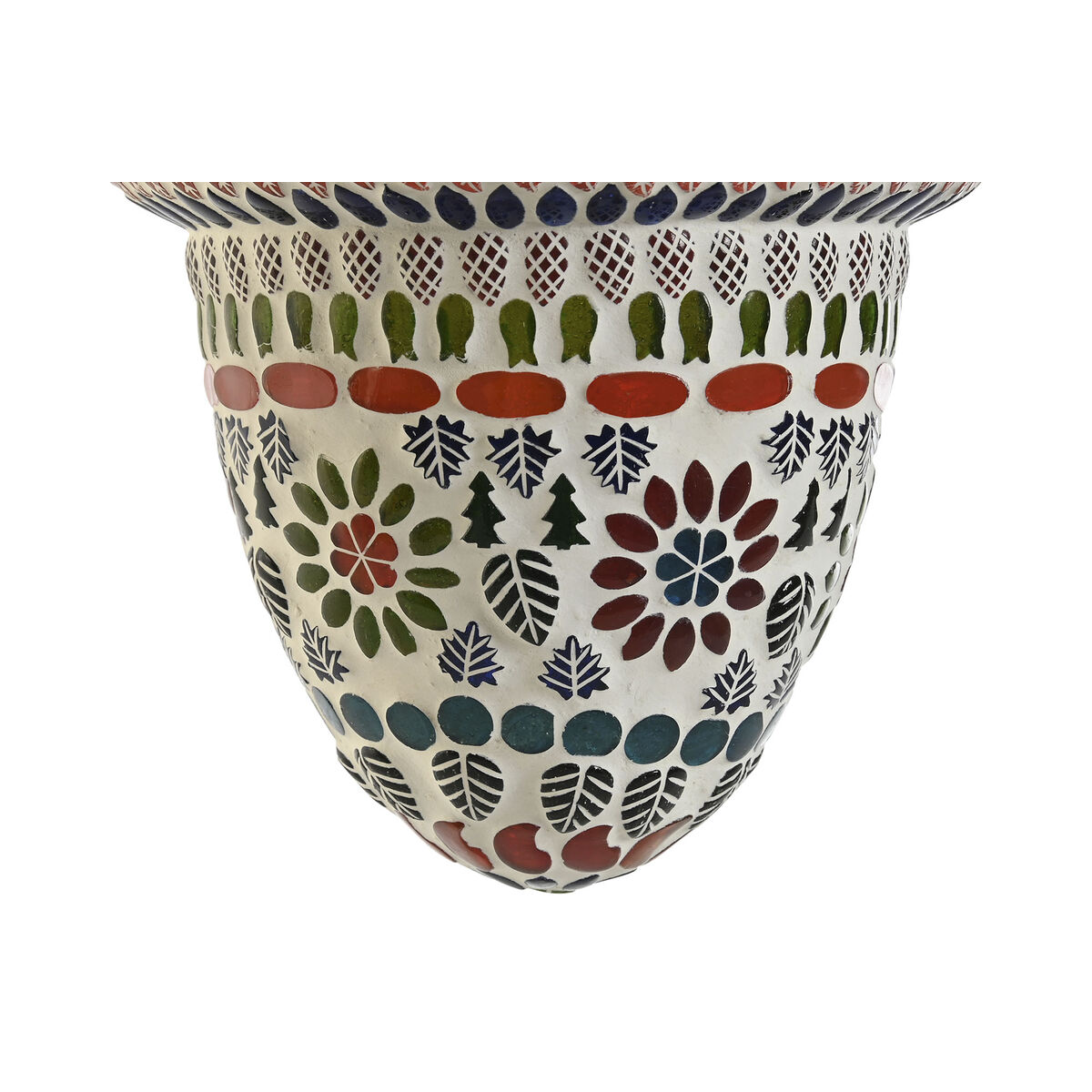 Taklampa DKD Home Decor Glas Metall Multicolour 25 W 20 x 20 x 28 cm (2 antal) - 3