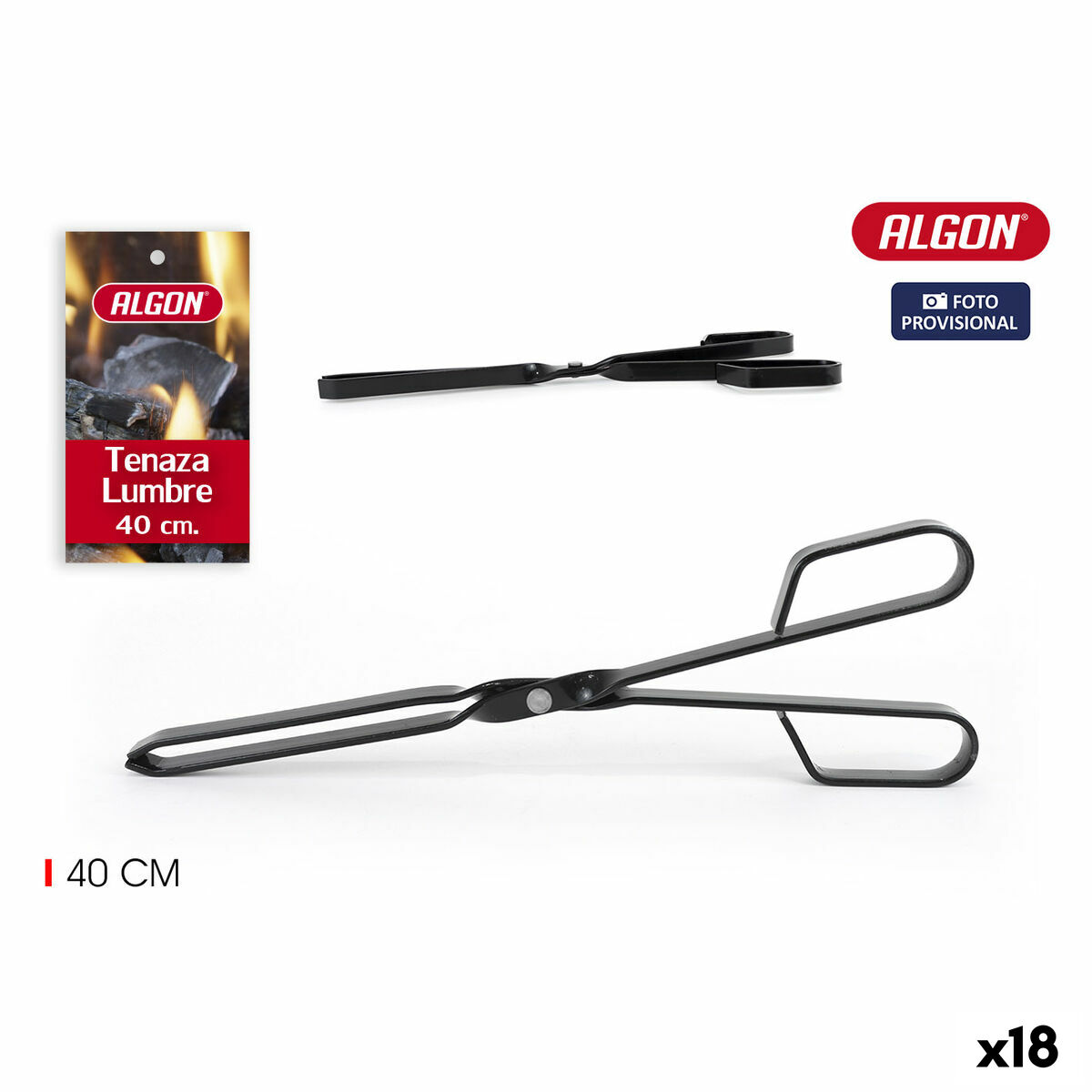 Barbecue-tänger Algon 40 x 10 x 1,6 cm Grill (18 antal)