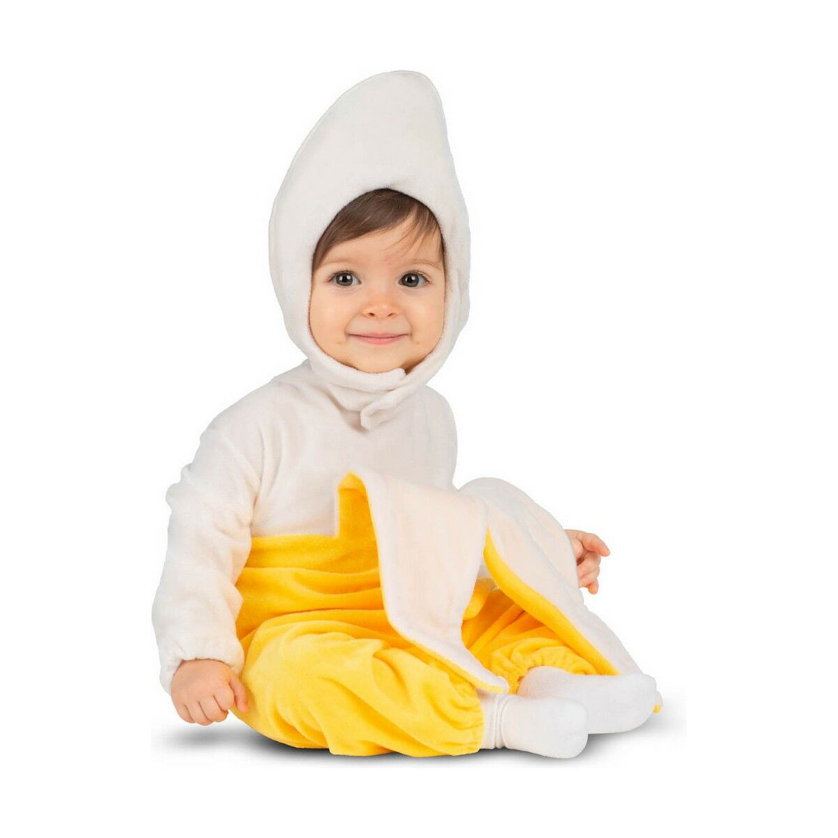 Maskeraddräkt bebis My Other Me Gul Vit Banan 3 Delar