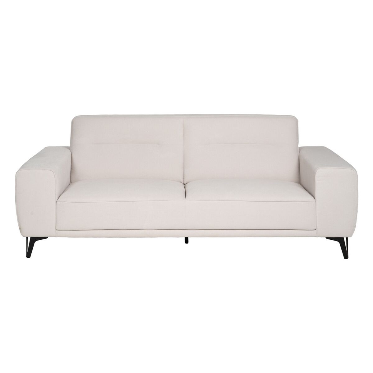 3-mans soffa Kräm Trä 220 x 87 x 85 cm - 3