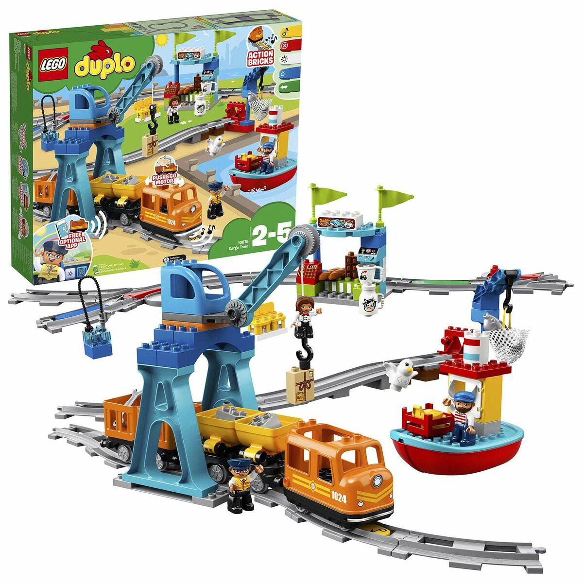Byggsats   Lego 10933 Cargo train         105 Delar - 7