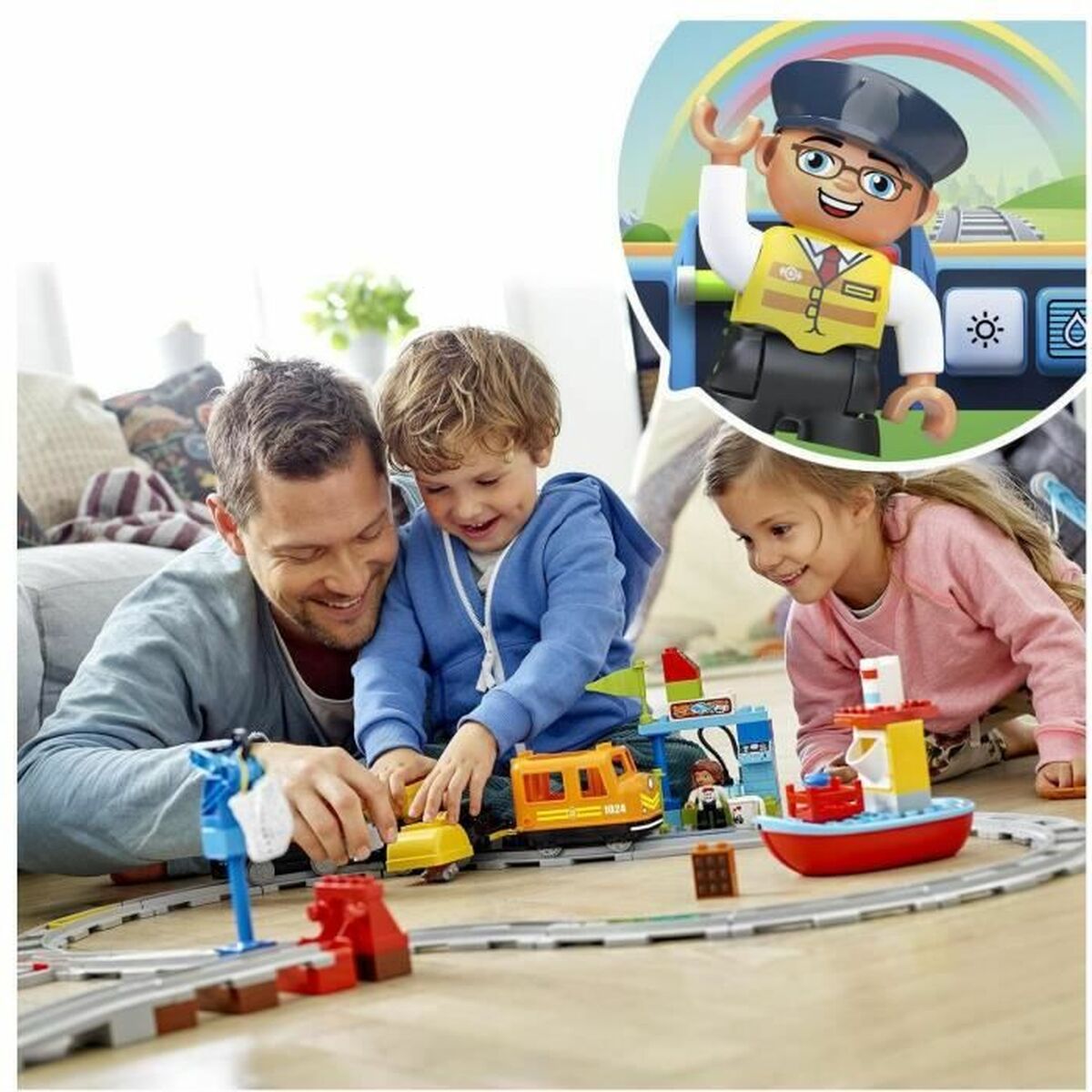 Byggsats   Lego 10933 Cargo train         105 Delar - 2