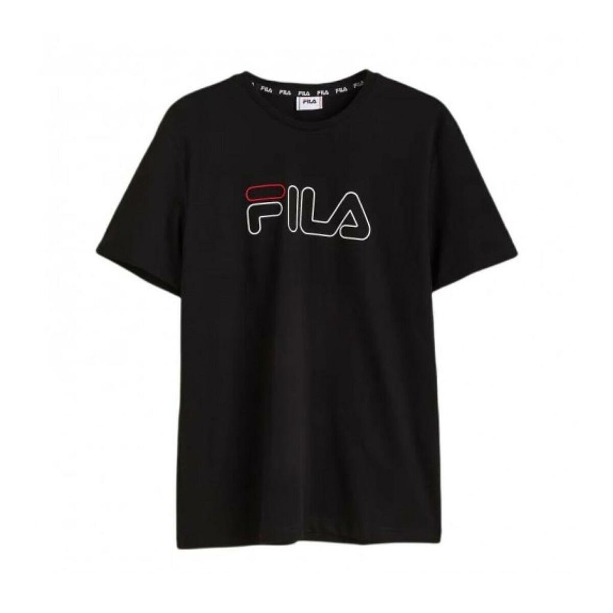 Sporttröja med ärmar Fila FAM0225 80010 Svart