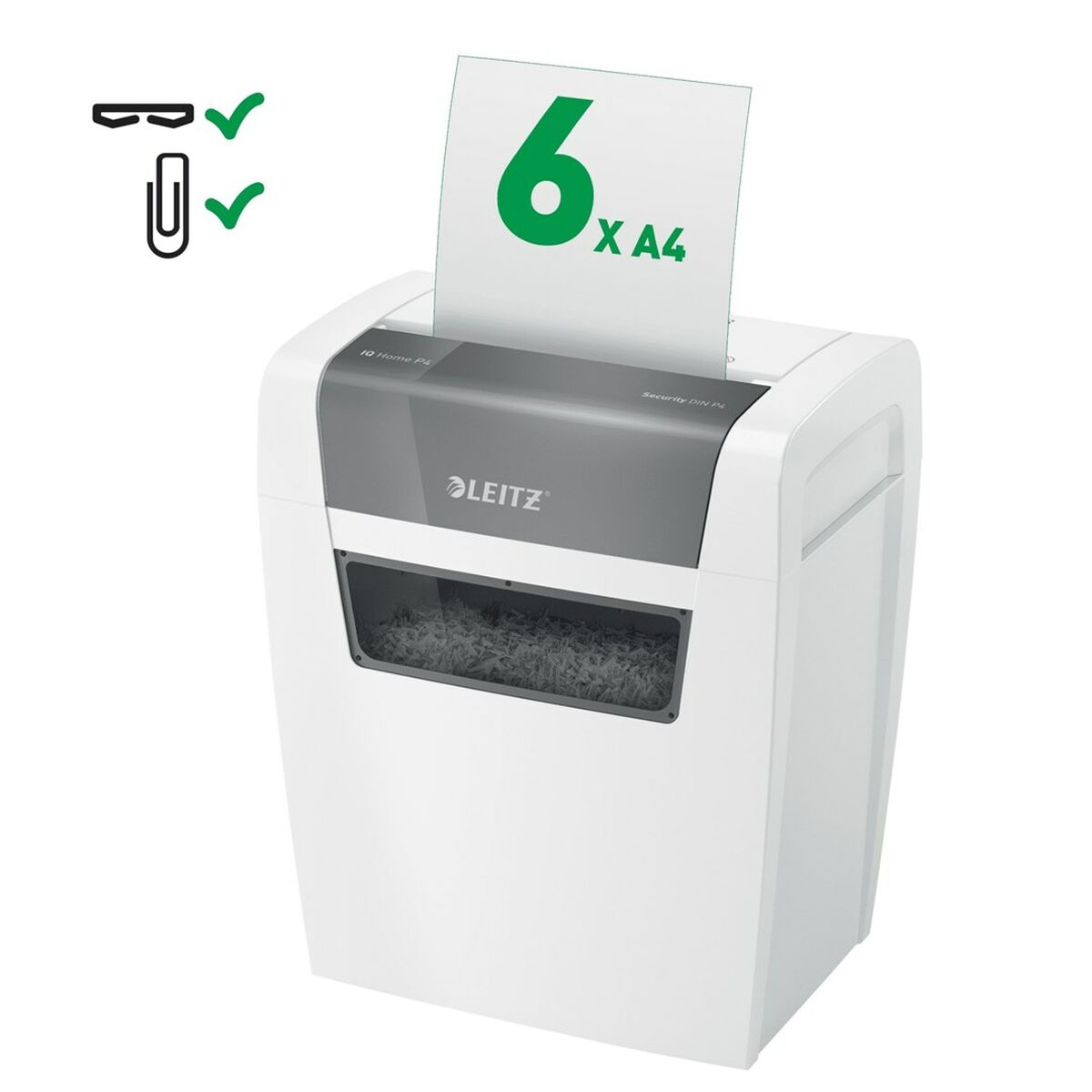 Dokumentförstörare Leitz IQ Home Shredder 15 L - 8