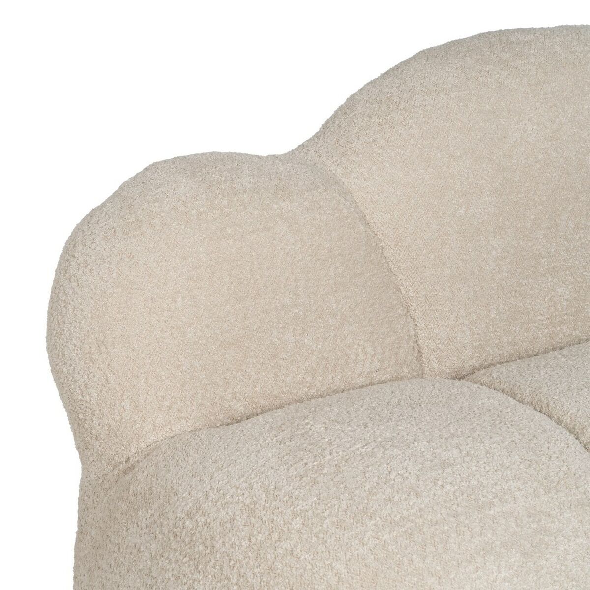 Soffa Beige Polyester furuträ 149 x 76 x 77 cm - 5