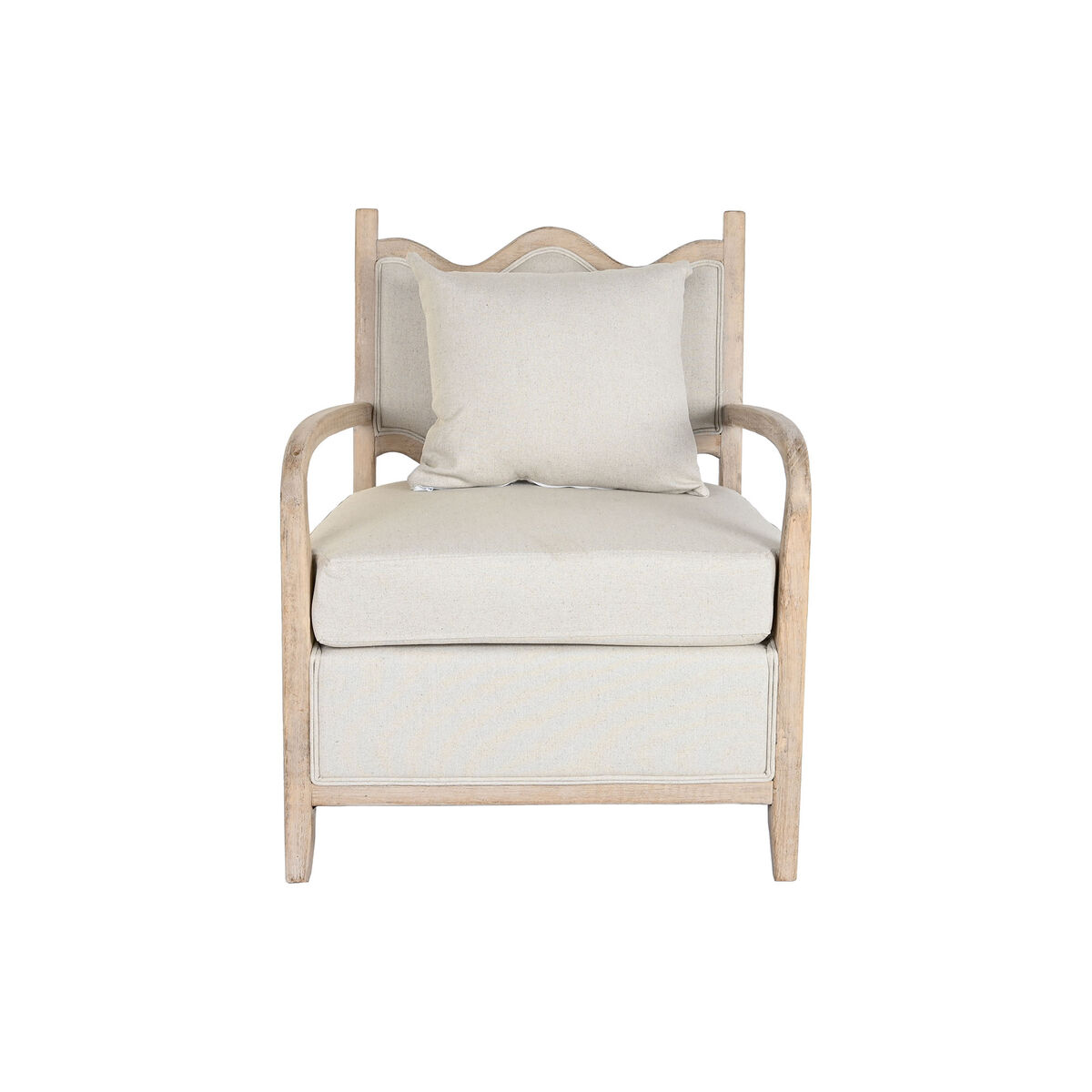 Fåtölj DKD Home Decor Beige Gran 66 x 70 x 88 cm 70 x 74 x 90 cm - 4