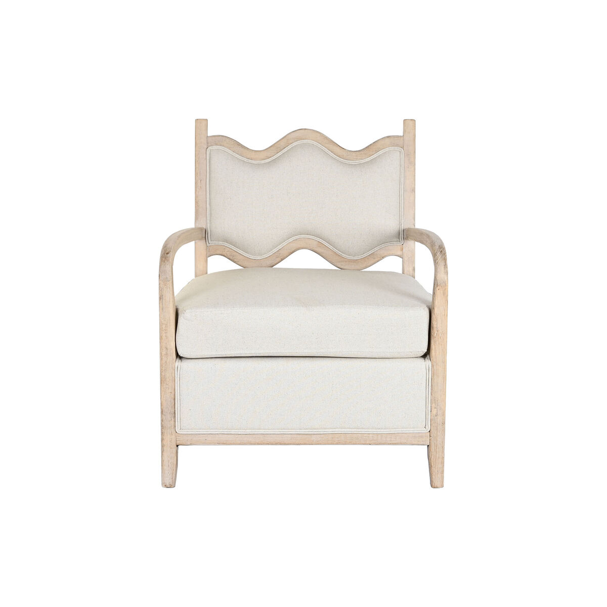 Fåtölj DKD Home Decor Beige Gran 66 x 70 x 88 cm 70 x 74 x 90 cm - 5