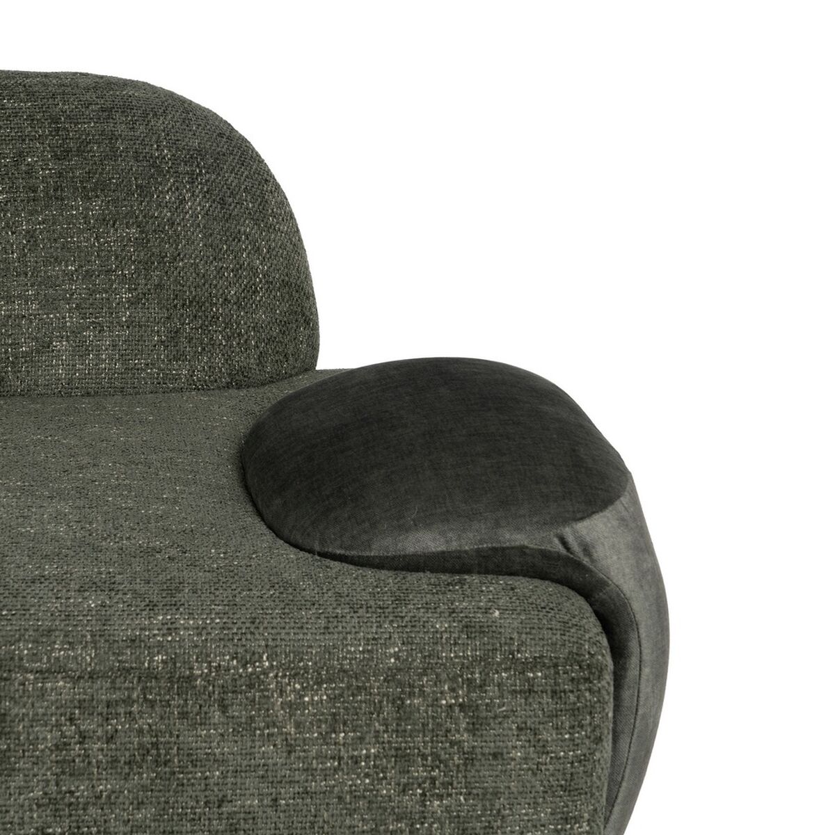 Soffa Grön Trä Foam 222 x 92 x 70 cm - 7