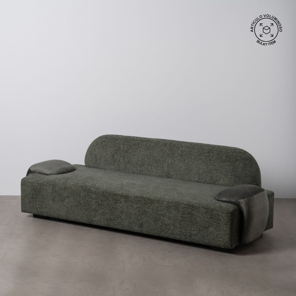 Soffa Grön Trä Foam 222 x 92 x 70 cm - 2