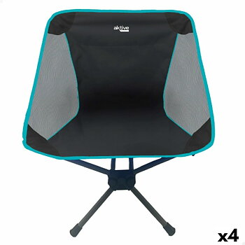 Hopfällbar campingstol Aktive 58 x 66 x 46 cm (4 antal)