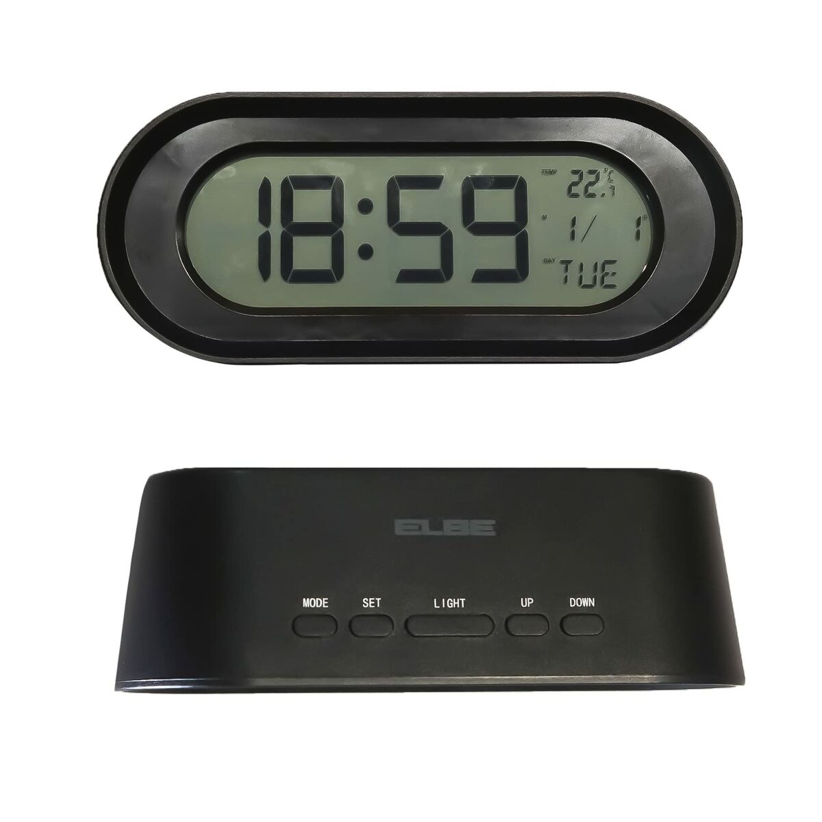 Klockradio ELBE RD700 Svart Termometer - 4