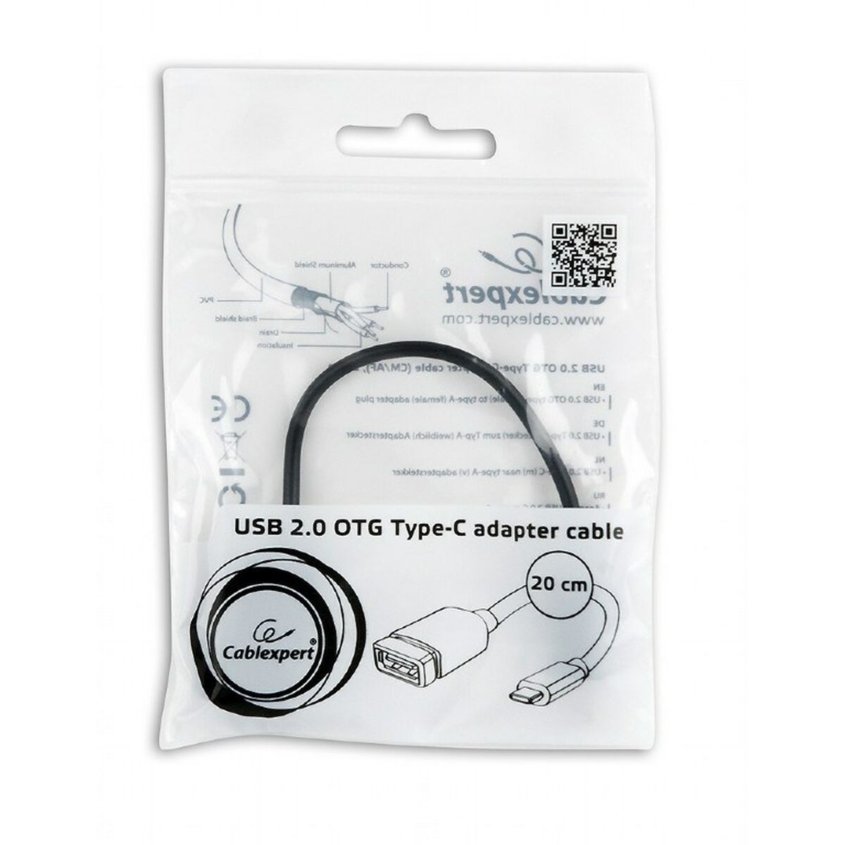 USB C till USB Adapter GEMBIRD A-OTG-CMAF2-01 Svart 20 cm 200 cm - 2