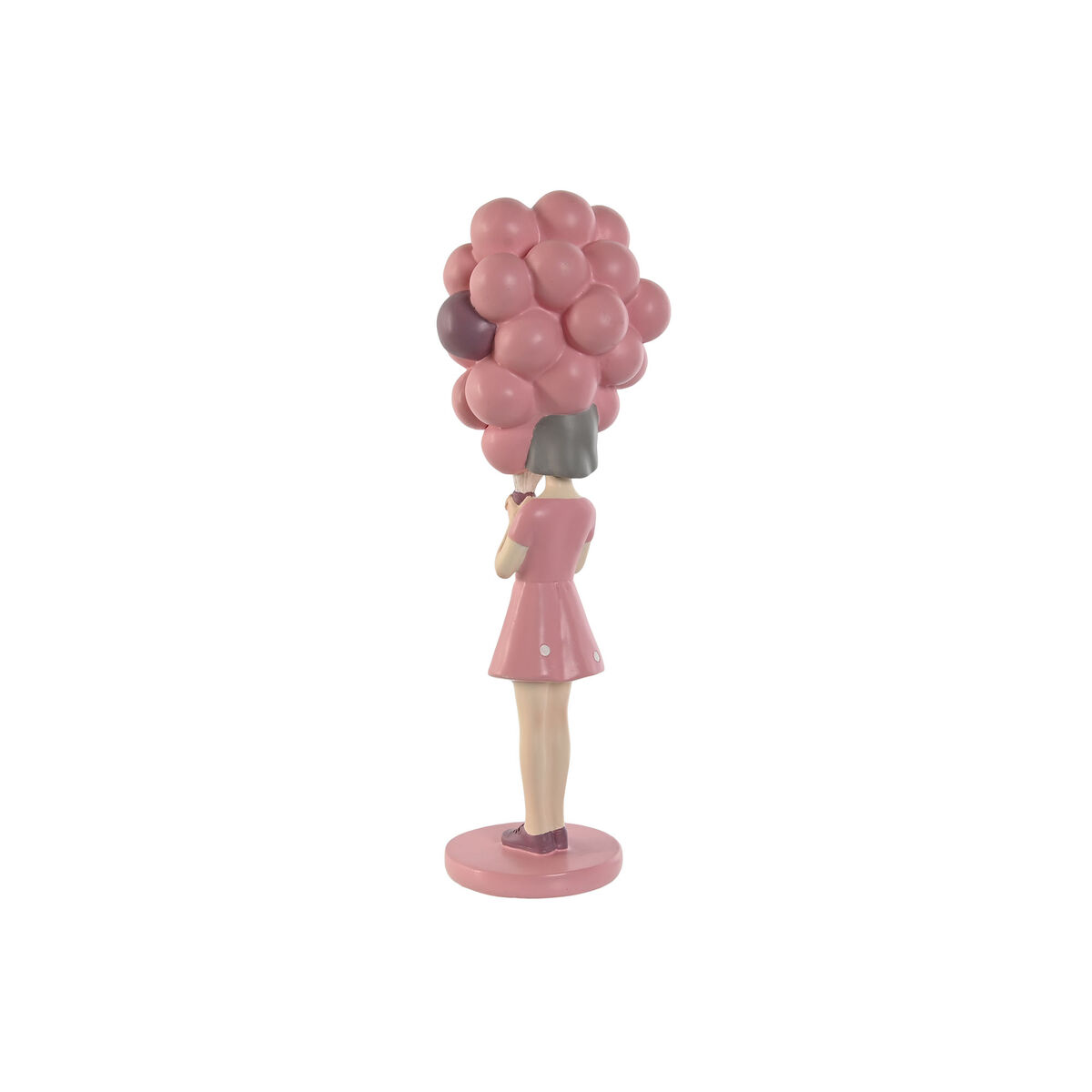 Prydnadsfigur Home ESPRIT Rosa Malva-färg chica 11 x 11,7 x 32 cm - 2