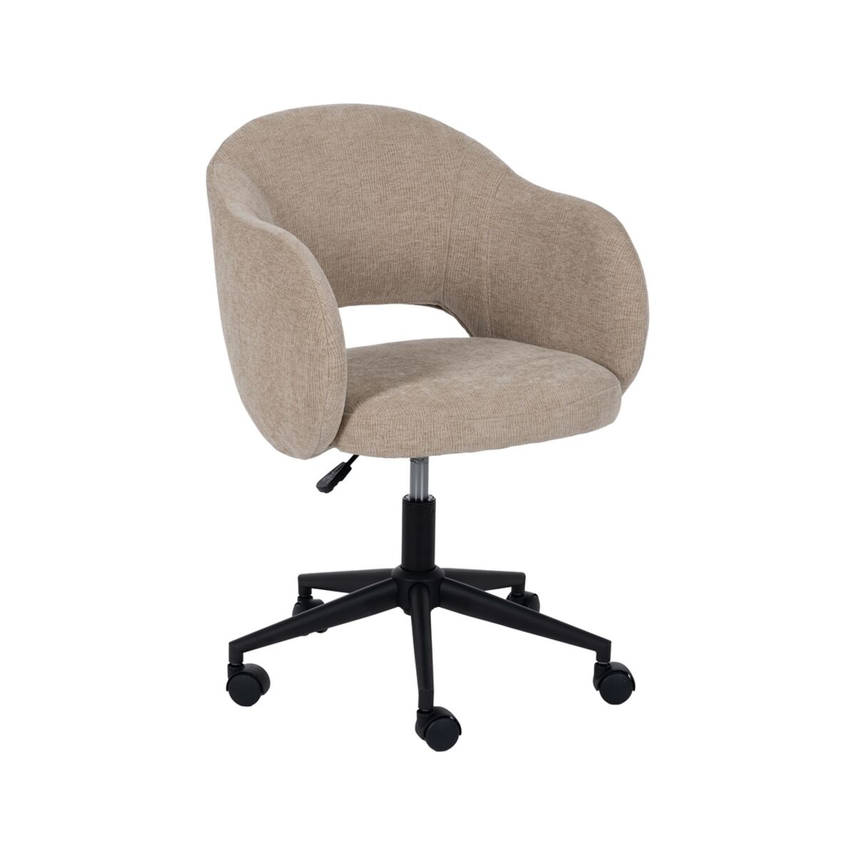 Kontorsstol Svart Beige 56 x 56 x 85 cm