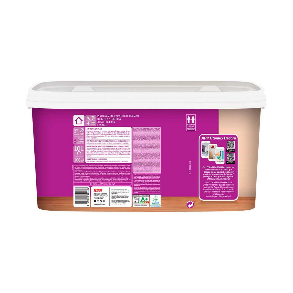 Måla Titanlux 069630204 Vit 4 L - 2