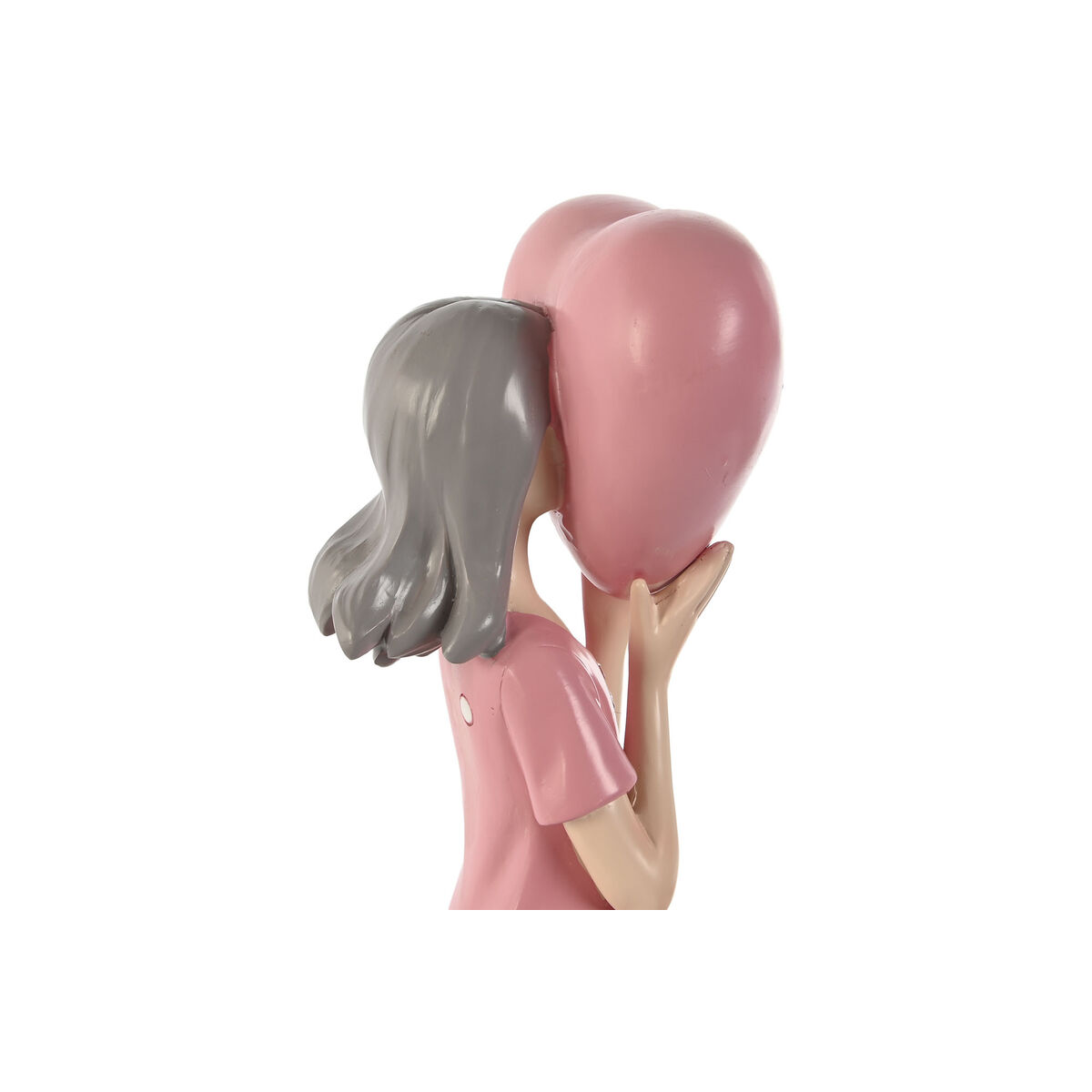 Prydnadsfigur Home ESPRIT Rosa Malva-färg chica 10 x 8,5 x 31 cm - 3