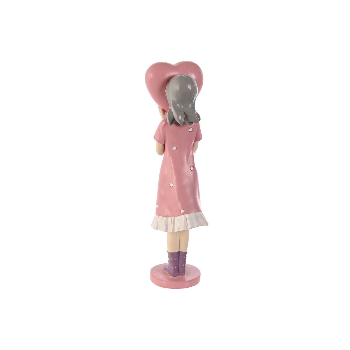 Prydnadsfigur Home ESPRIT Rosa Malva-färg chica 10 x 8,5 x 31 cm - 2