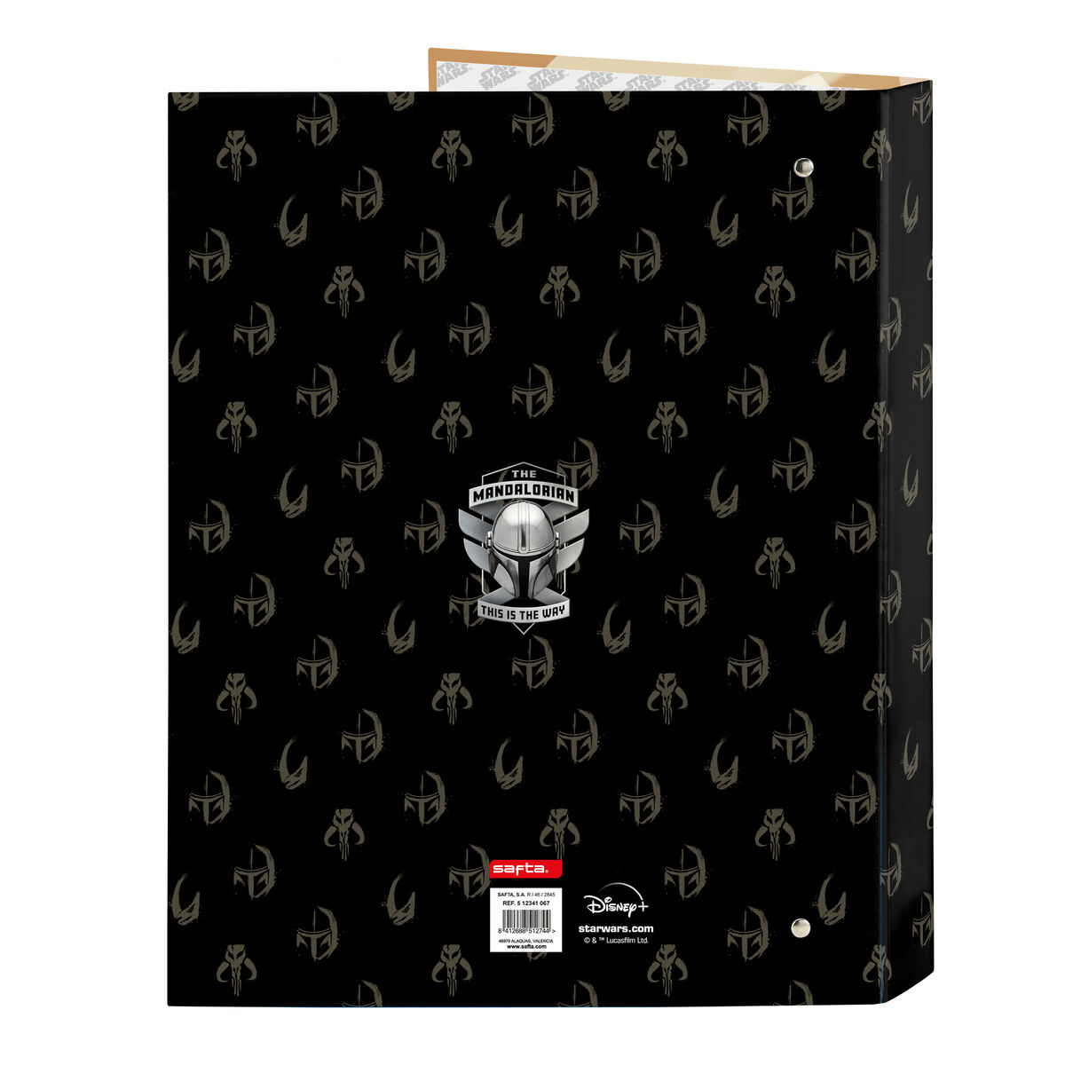 Ringpärm The Mandalorian This is the way Svart A4 26.5 x 33 x 4 cm - 2