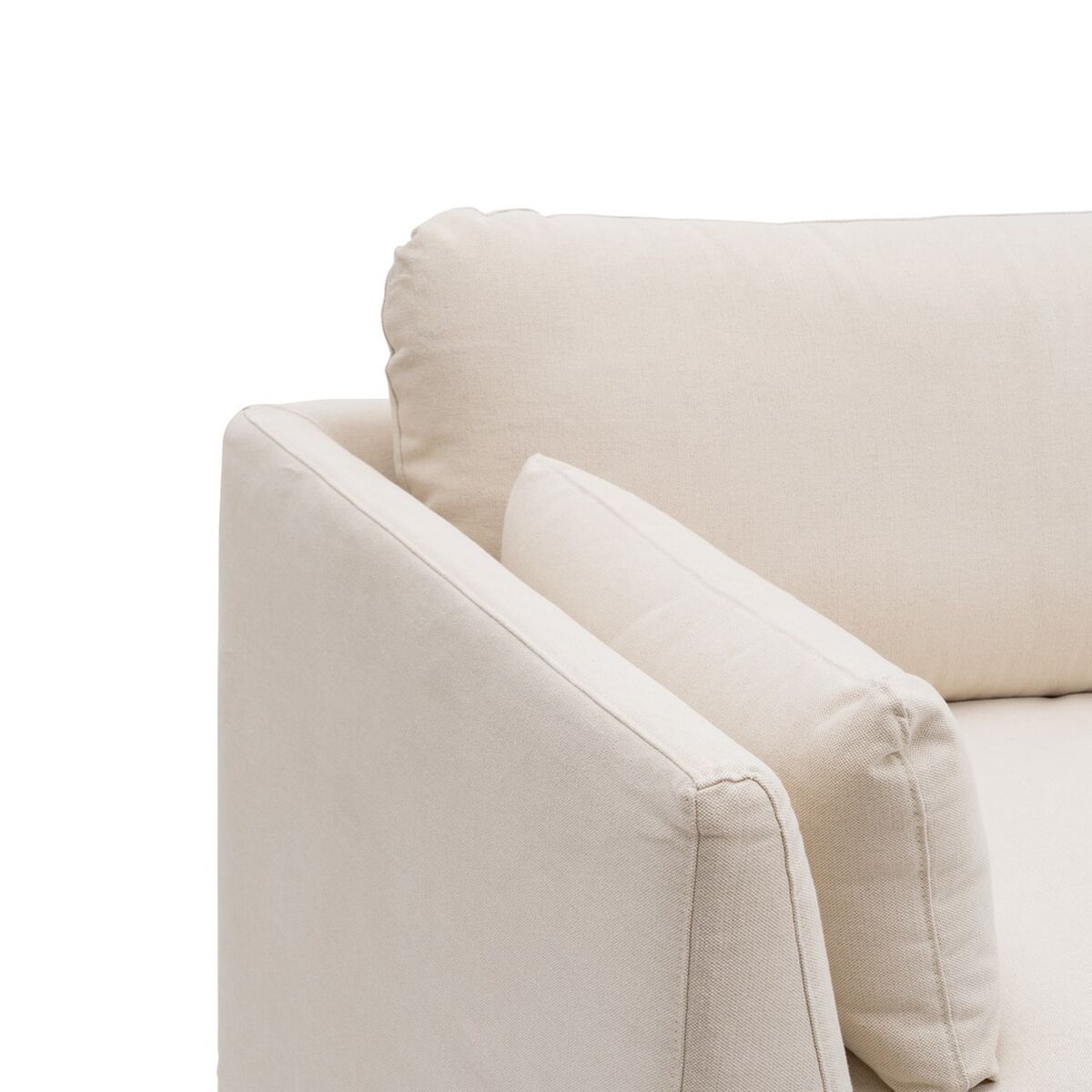3-mans soffa Beige Viskos 224 x 100 x 94 cm - 3