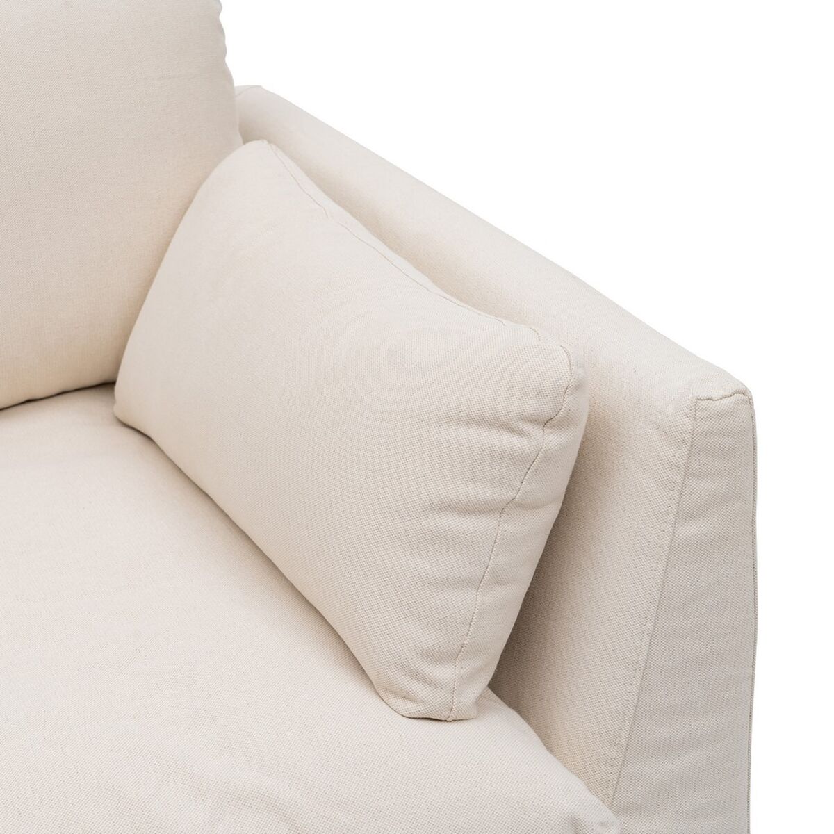 3-mans soffa Beige Viskos 224 x 100 x 94 cm - 6