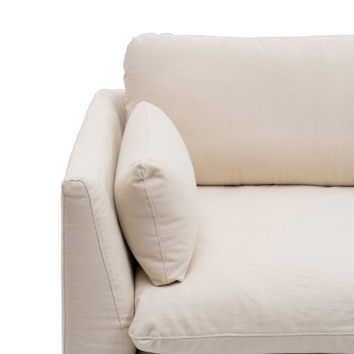 3-mans soffa Beige Viskos 224 x 100 x 94 cm - 4
