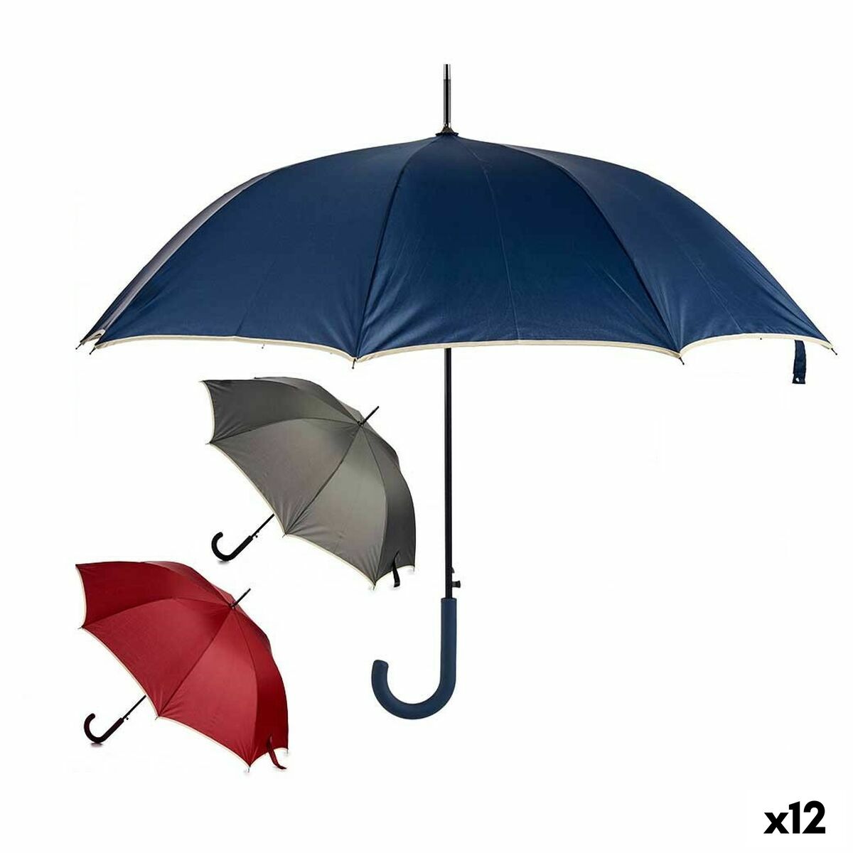 Paraply Metall Fibrer 95 x 95 x 86 cm (12 antal) - 4