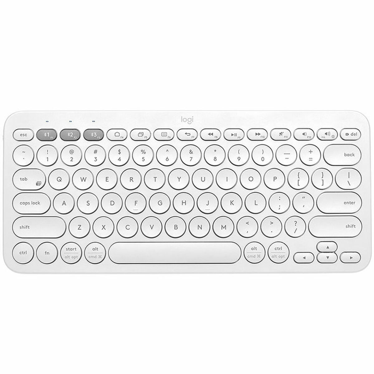 Trådlöst Tangentbord Logitech K380 Vit