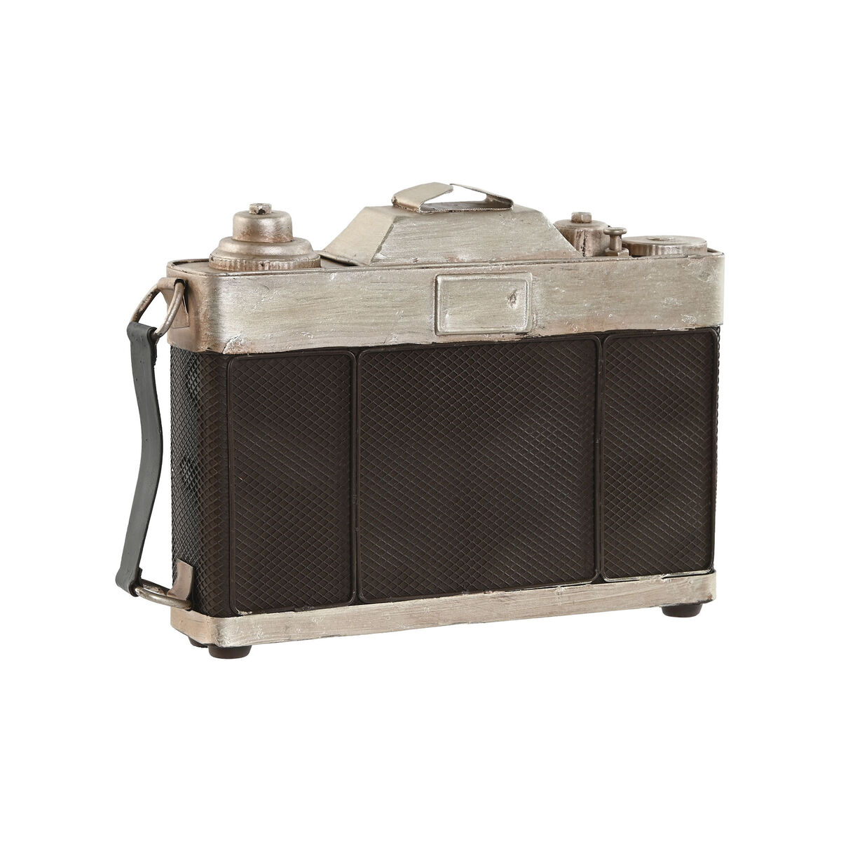 Prydnadsfigur Home ESPRIT Brun Silvrig Kamera Vintage 23 x 12 x 15 cm - 2