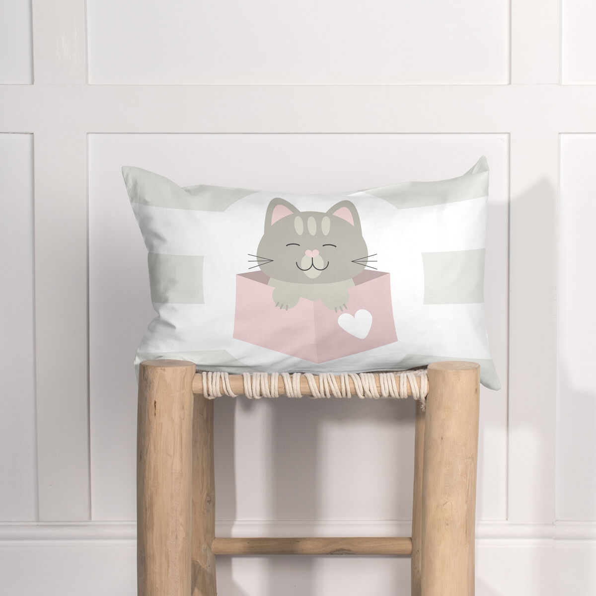 Kuddfodral HappyFriday Kitty Multicolour 50 x 30 cm - 9