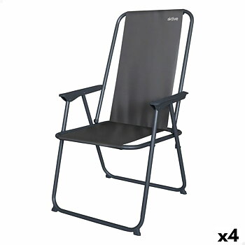 Hopfällbar campingstol Aktive 44 x 88 x 44 cm (4 antal)