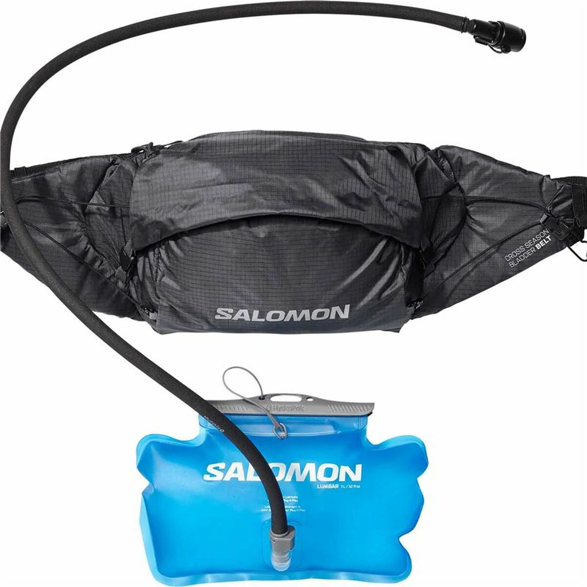 Midjeväska för löpning Salomon Cross Season Waist Svart One size - 2