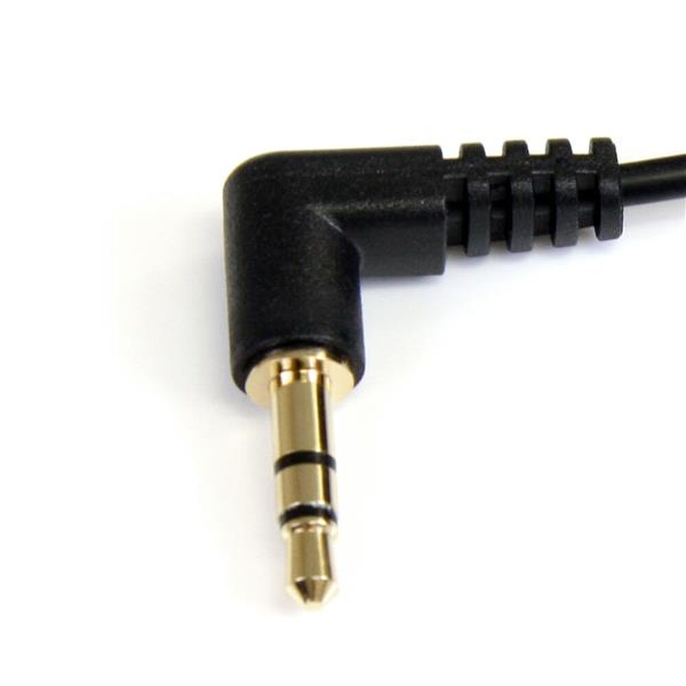 Ljudkabel Jack (3,5 mm) Startech MU3MMS2RA            0,9 m Svart - 2