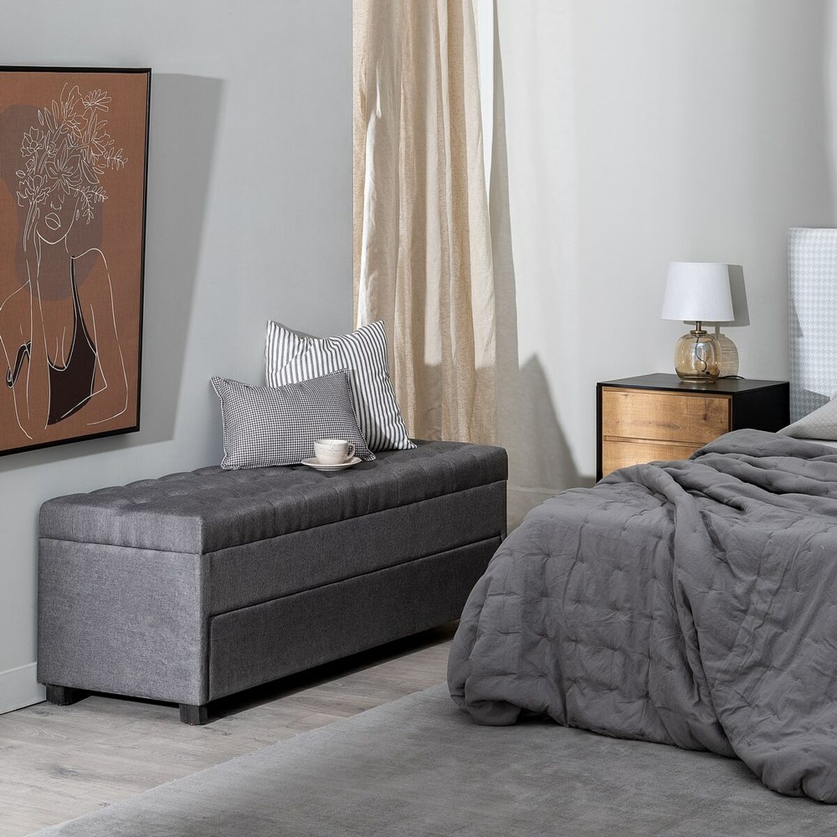 Koffert Syntetmaterial Trä 140 x 50 x 50 cm - 10