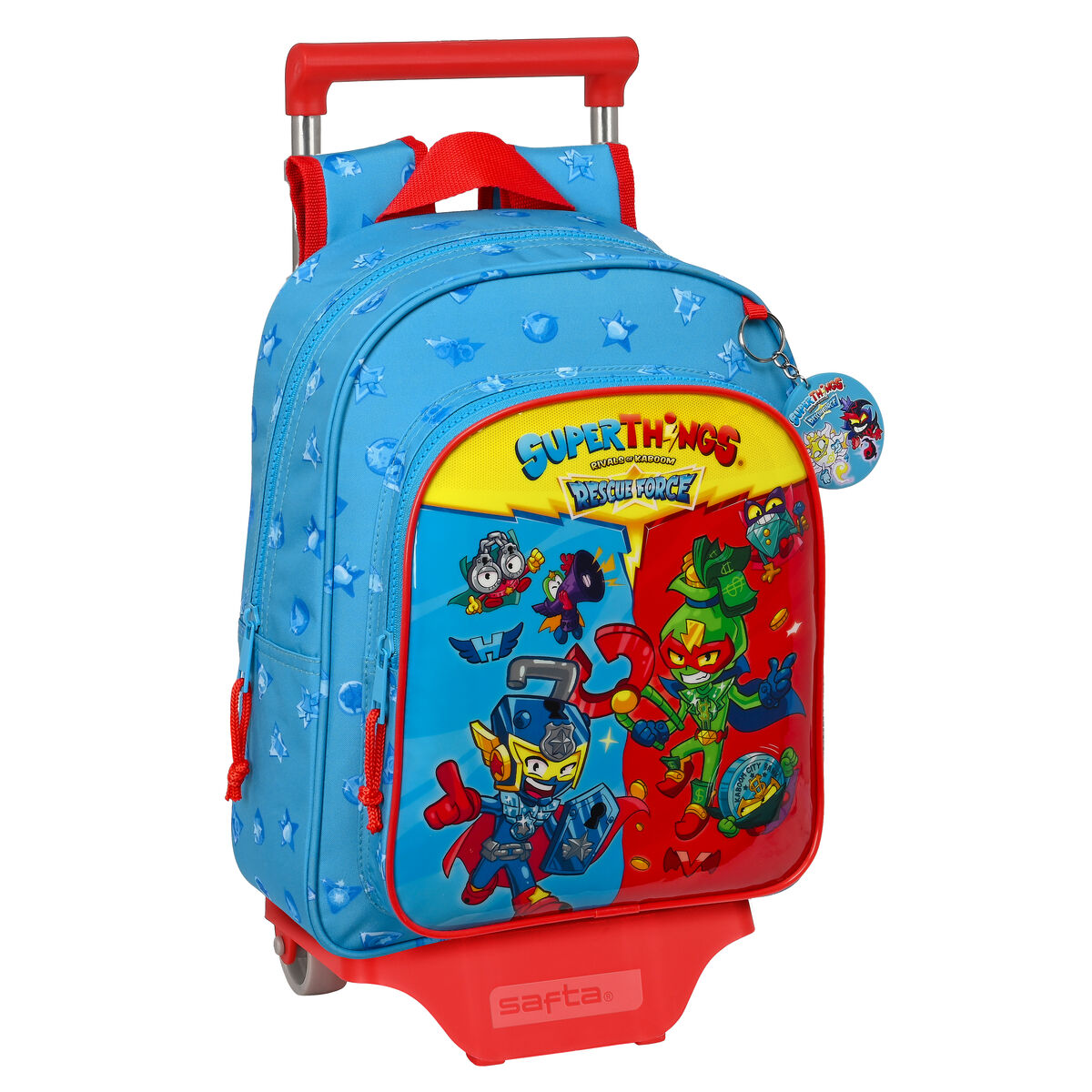 Skolväska med hjul SuperThings Rescue force 27 x 33 x 10 cm Blå - 3