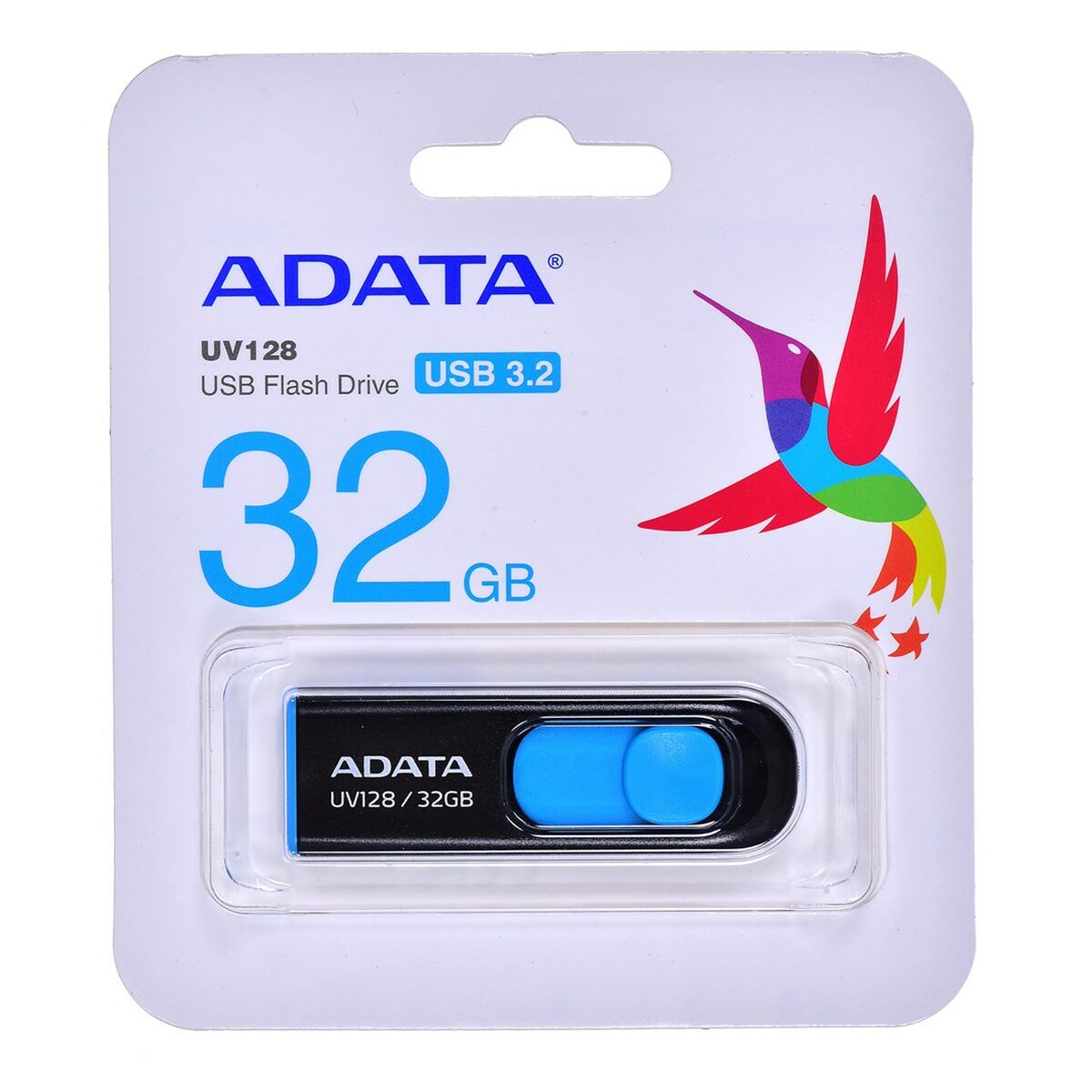 USB-minne Adata DashDrive UV128 32GB Blå Svart 32 GB - 2