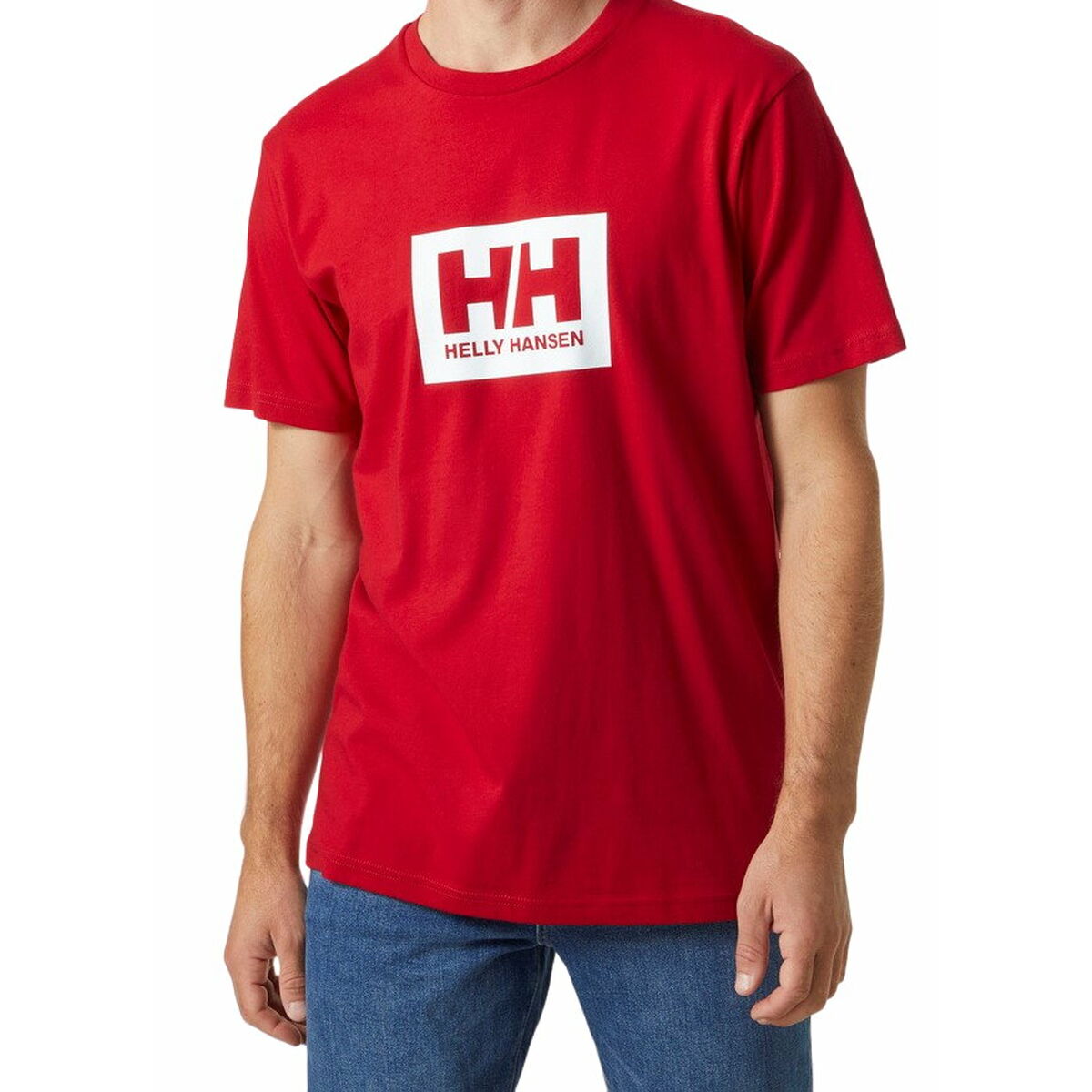 Sporttröja med ärmar  HH BOX T Helly Hansen 53285 162  Röd