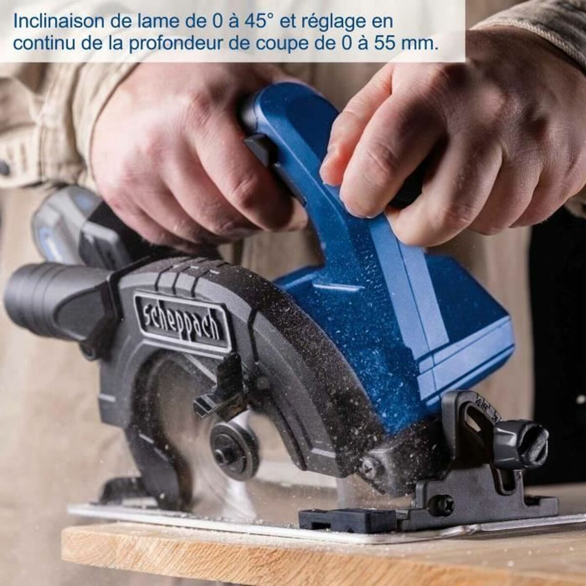 Cirkelsåg Scheppach BC-CS165-X 20 V - 6