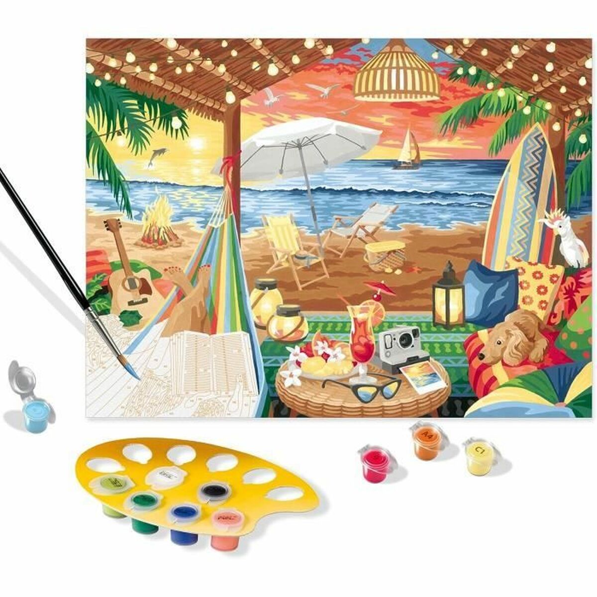 Craft Game Ravensburger Cozy Cabana Papp - 3