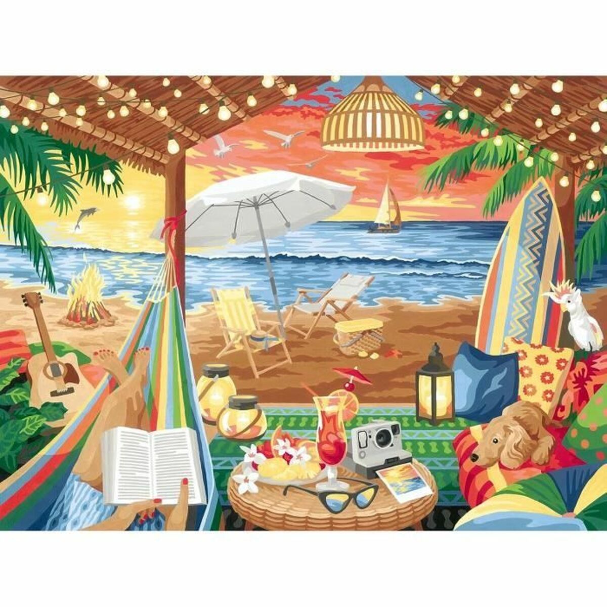 Craft Game Ravensburger Cozy Cabana Papp - 6