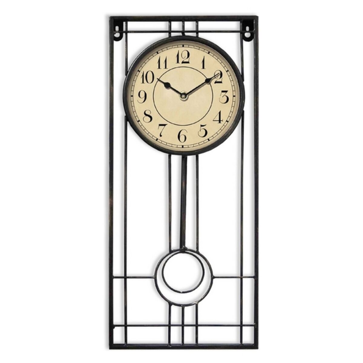 Väggklocka Versa Metall (4,5 x 45 x 20 cm) - 2