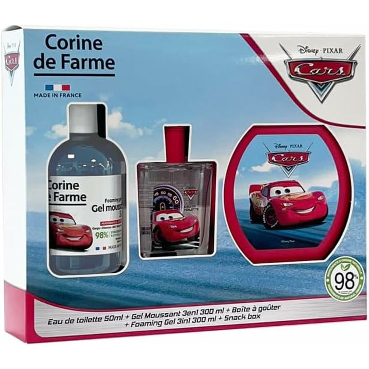 Barnparfym Corine de Farme CARS EDT 50 ml 300 ml 3 Delar