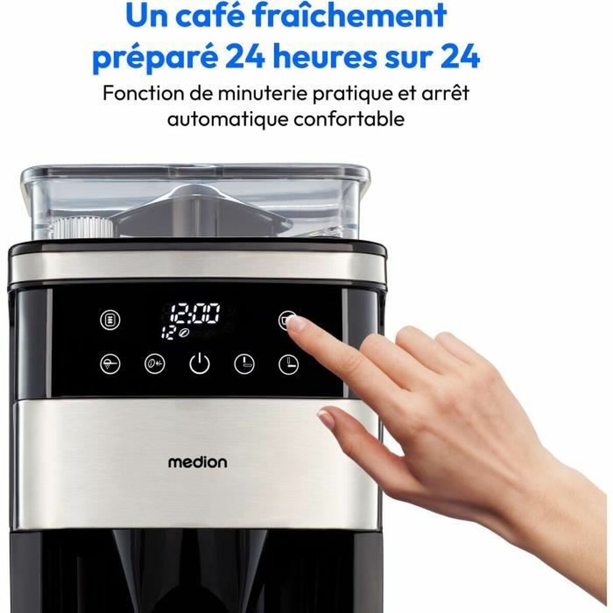 Kaffebryggare Medion MED4061275224559 1000 W 1,5 L - 2