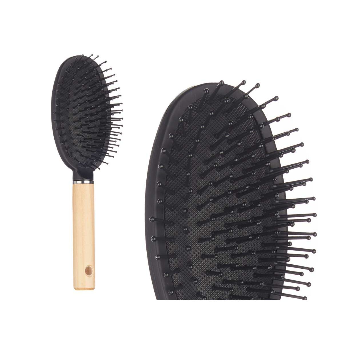 Borste Berilo Brun Svart Trä Silikon Plast (12 antal) - 3
