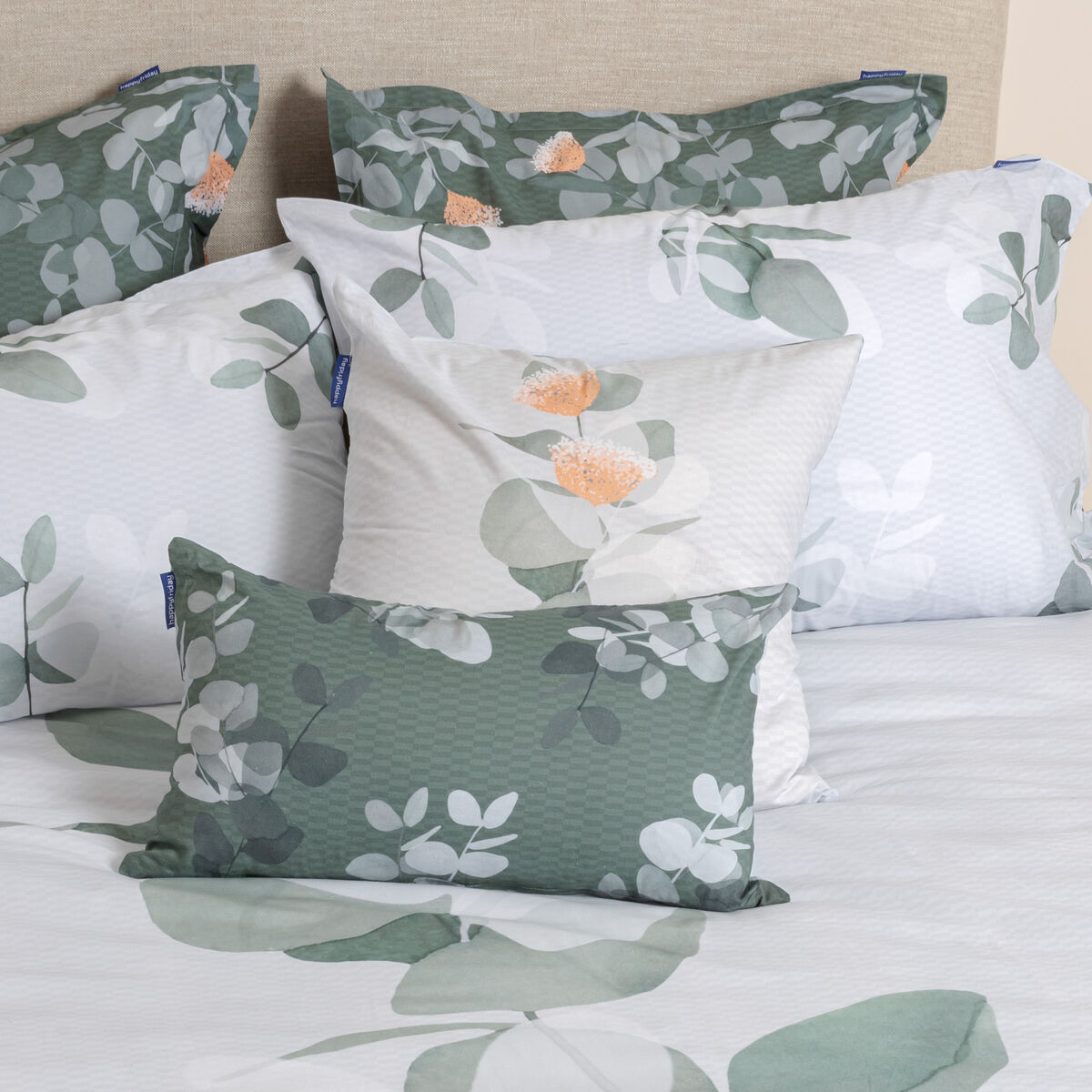 Kuddfodral HappyFriday Blanc Corymbia  Multicolour 2 Delar - 11