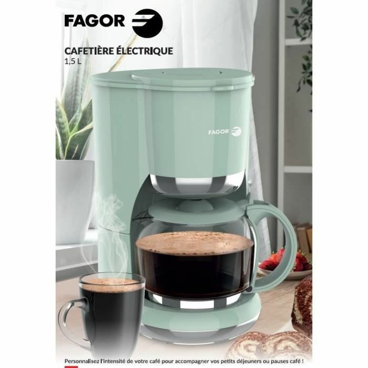 Kaffebryggare Fagor FG1560 1,5 L 12 Csészék - 2