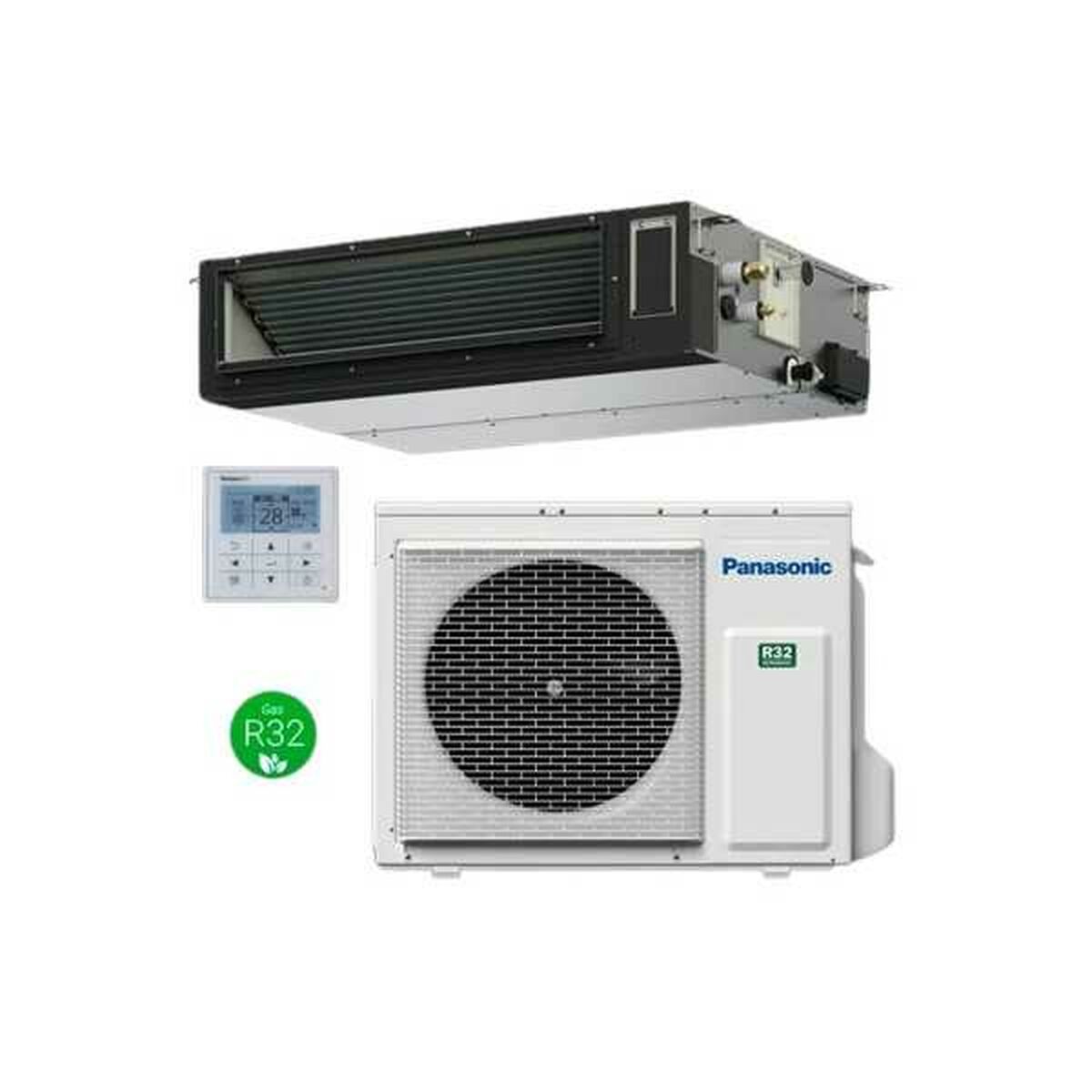 Luftkonditionering för kanalanslutning Panasonic KIT100PF3Z5 10000 W R32 Wi-Fi - 2