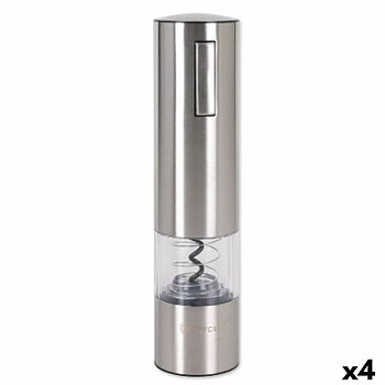 Elektrisk korkskruv Percutti Silvrig Stål 9 x 10,7 x 32,1 cm (4 antal)