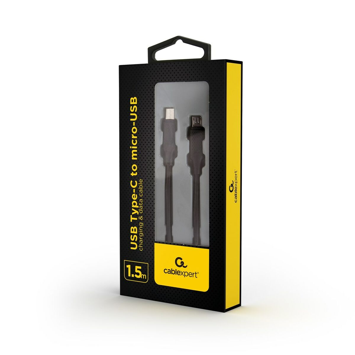 Kabel Micro-USB 2.0 till USB C GEMBIRD CC-USB2-CMMBM-1.5M Svart 1,5 m - 2